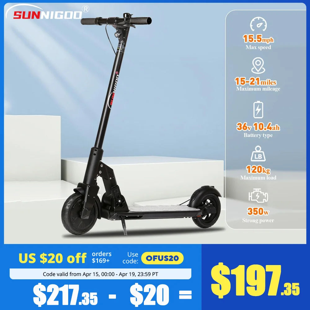 350W New Electric Scooter 36V 10AH 25km/h Mobility Scooter Anti-skid - S & R Enterprises