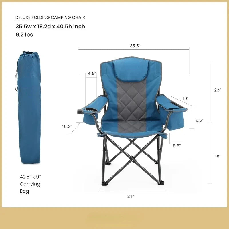 Portable folding camping chair for four people camping equipment