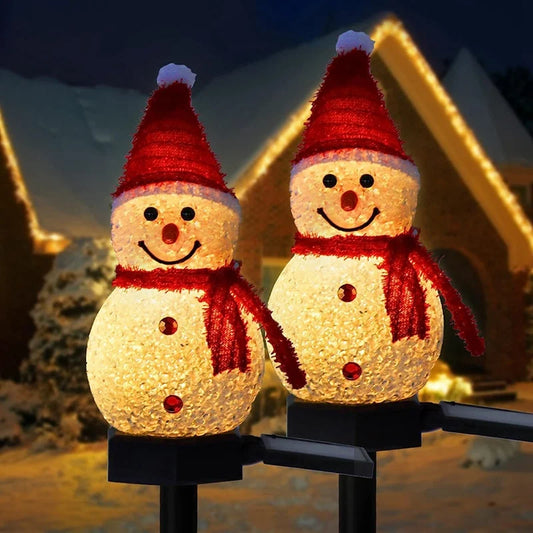 Christmas Decorations Light Solar Light Snowman Christmas Outdoor Solar Powered