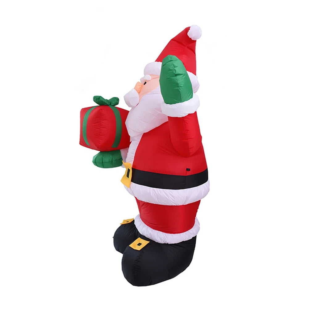 Inflatable LED Snowman Santa Toy with LED Light Decoration for 2024 Christmas