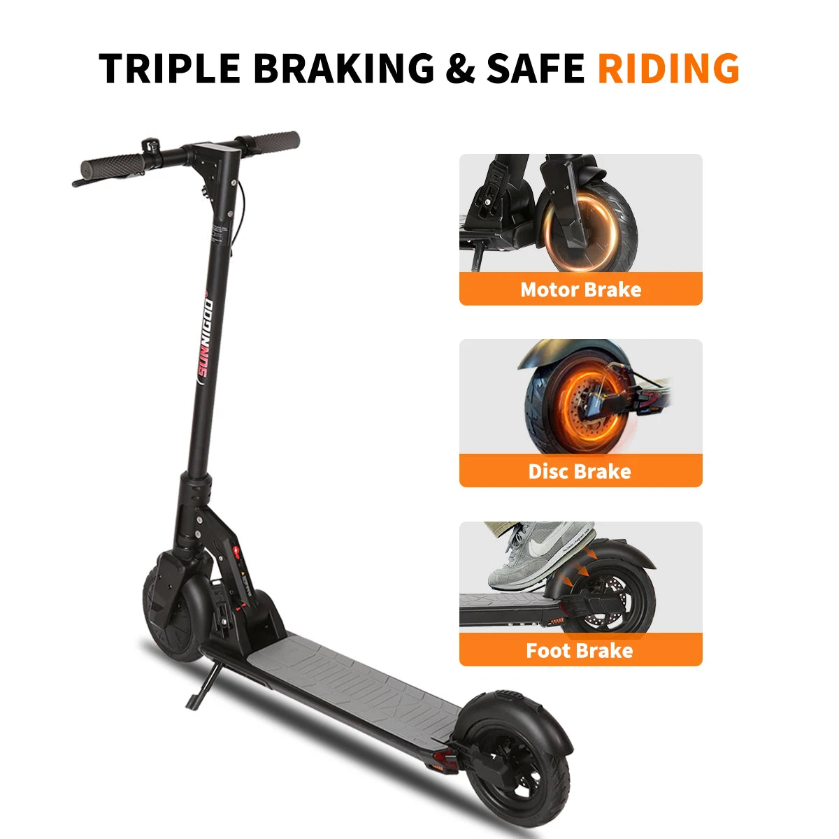 350W New Electric Scooter 36V 10AH 25km/h Mobility Scooter Anti-skid - S & R Enterprises