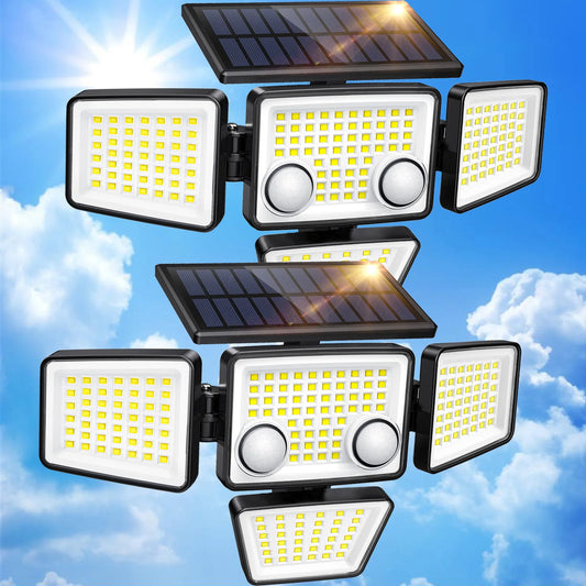 Solar Outdoor Lights - 3000LM 188 LED Motion Sensor