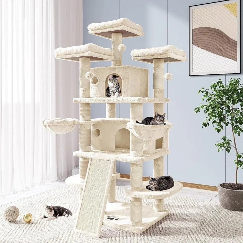 New 68 Inches Cat Tree/Cat Tree House and Towers - S & R Enterprises