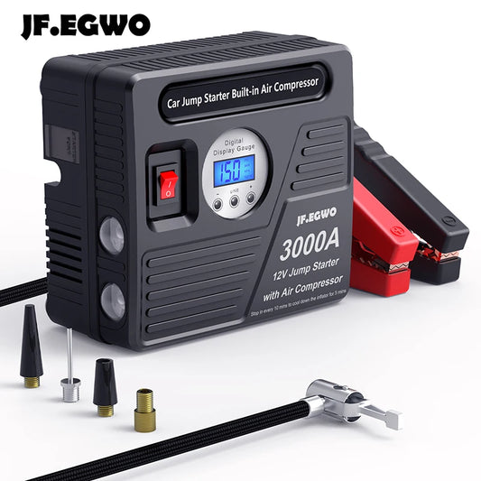 JF.EGWO 2000A 3000A Car Jump Starter  Emergency Battery Charger Starting 12V - S & R Enterprises