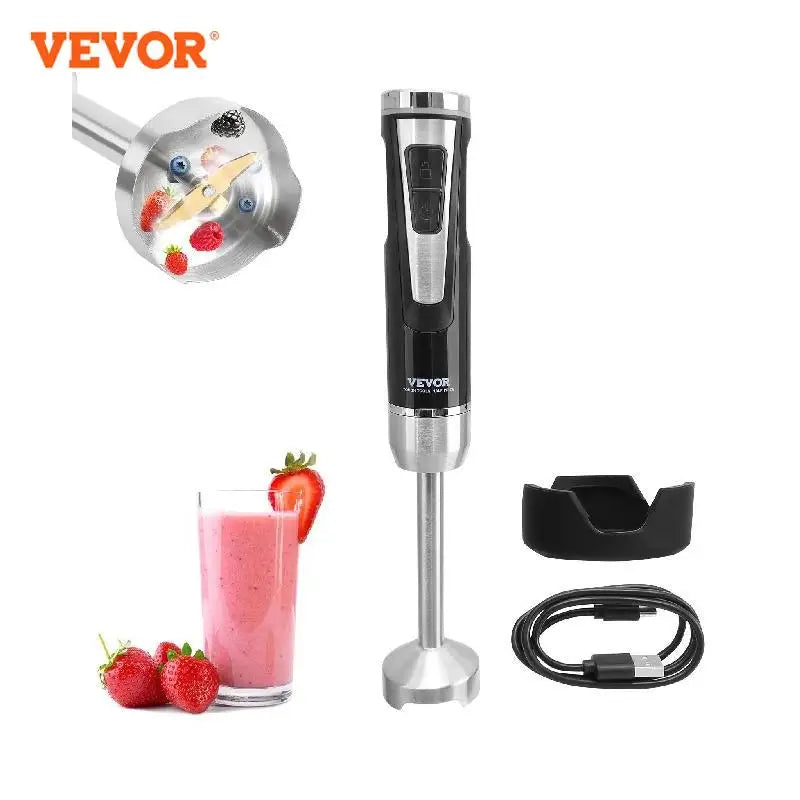 Mini Portable Blender Handheld Mixer Machine 200W 500W  Cordless Recharge